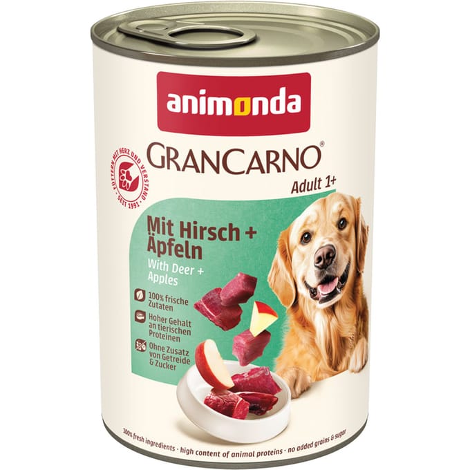GranCarno Adult 1x400g - met hertenvlees en appels