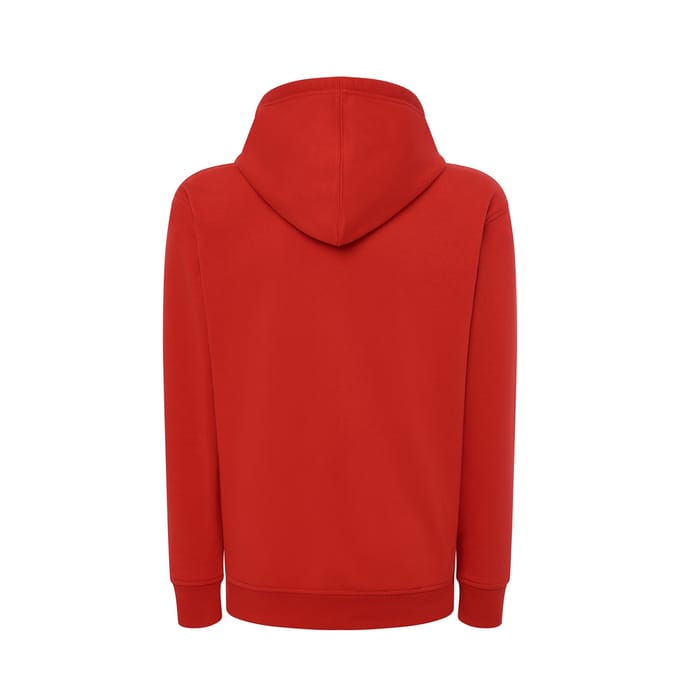 JHK Unisex effen capuchon met rits voor volwassenen (Rood)