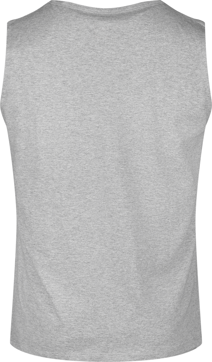 R.E.D. Rock-Engineered Design Grijze tanktop met grote komische doodshoofdprint - Heren - M