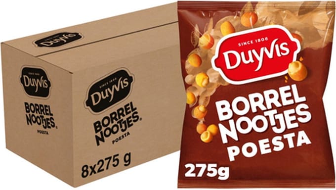 Duyvis Borrelnootjes - Poesta - 8 x 275 gram