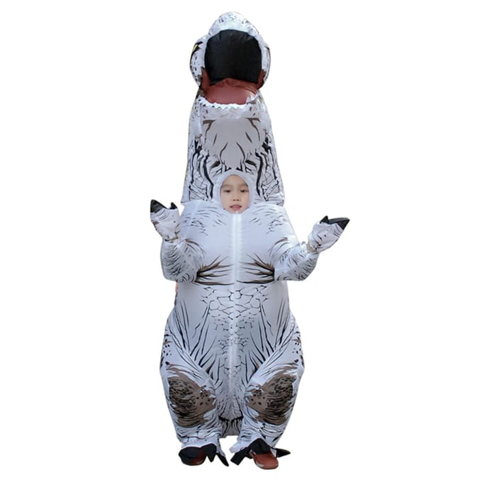 Opblaasbaar Dinosauruskostuum T Rex Opblaasbaar Dinosauruskostuum voor Cosplayfeest Bruiloften geel