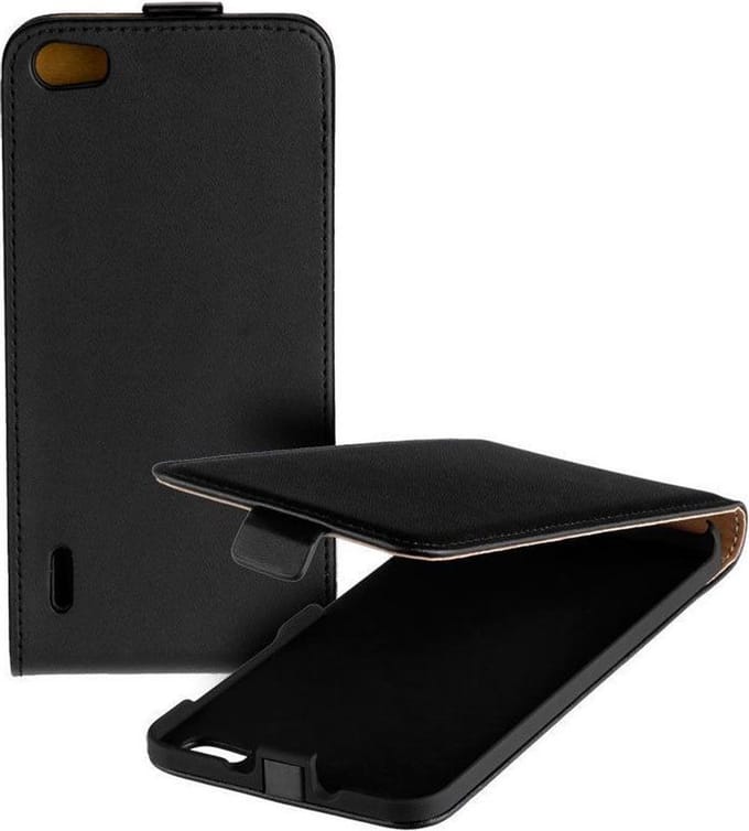 Eco Flip Case Hoesje Zwart Huawei Honor 6