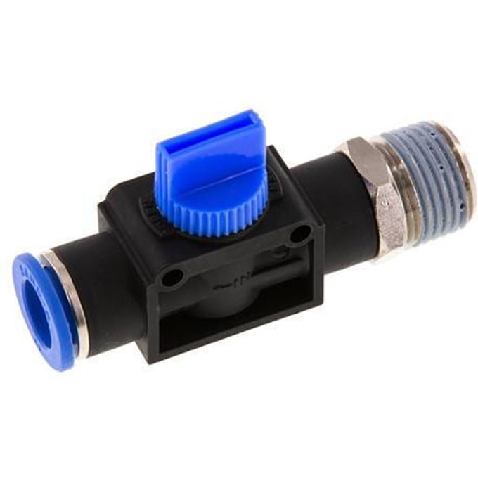 12 mm - R1/2'' Kunststof/Messing 3/2-Weg Handafsluiter Ontluchting aan Buiszijde