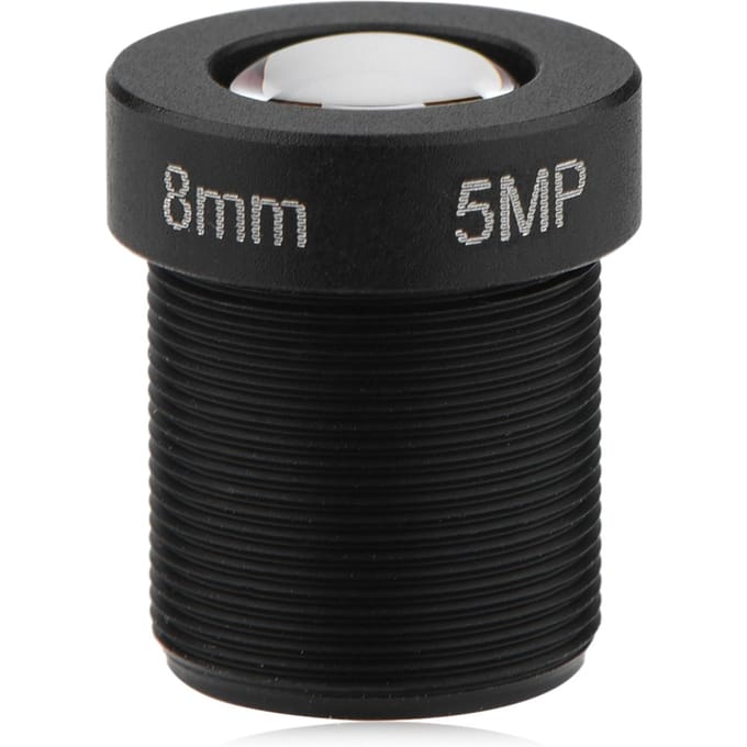 Objectif CCTV 8 mm à monture 1/2,5  haute définition 5 Mpx pour caméra IP de sécurité