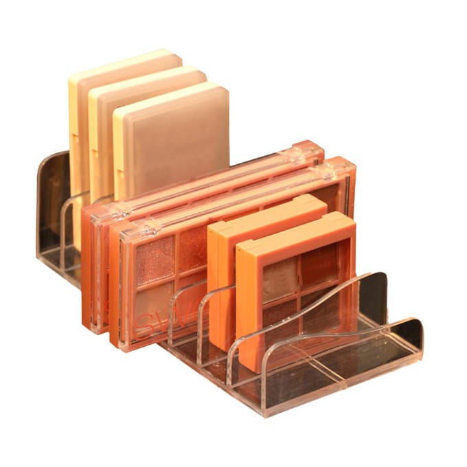 Oogschaduw Palette Organizer Transparant Plastic Multifunctioneel Oogschaduw Display Opberg Houder white