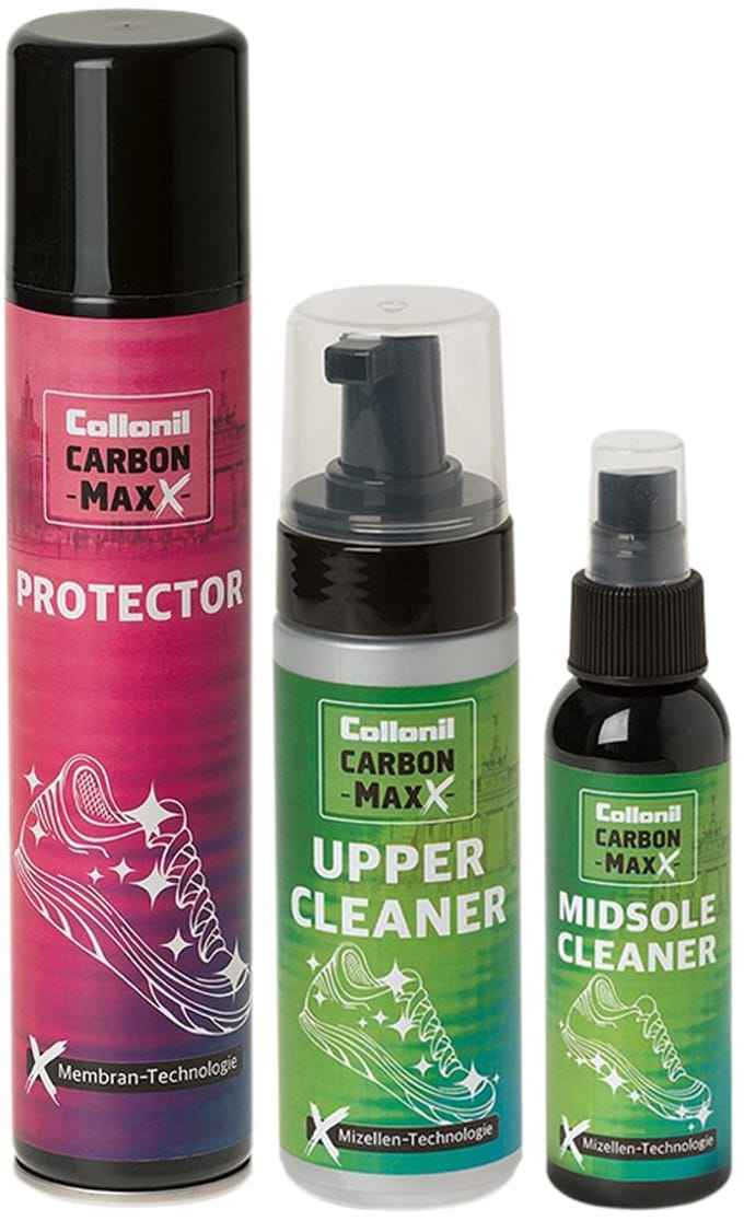 Collonil Carbon Max | Sneakerverzorging set | Reinigen en beschermen | Protector + Upper Cleaner + Midsole Cleaner
