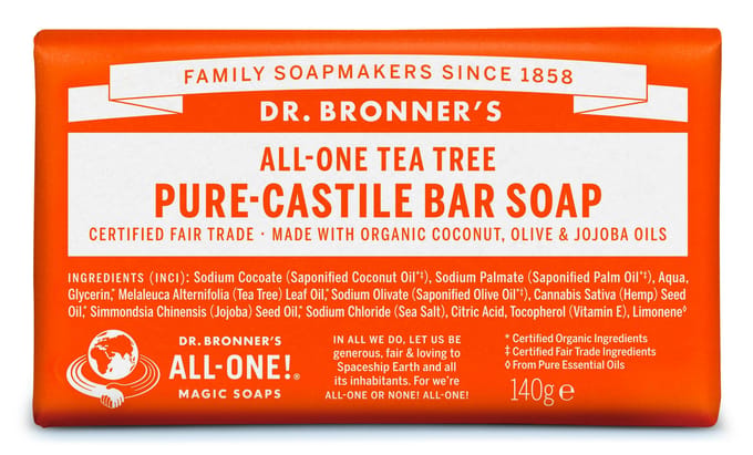 Dr. Bronner’s Dr. Bronner&rsquo;s Magic Bar Soap Tea Tree 140 g