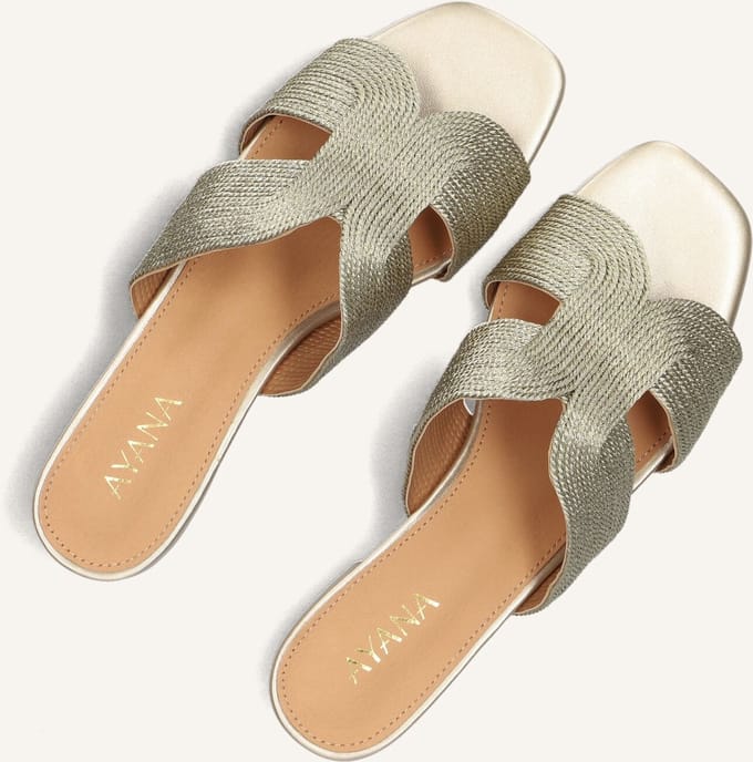 AYANA 0325-8 Slippers - Dames - Goudkleurig - Maat 41