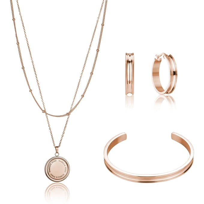 Ketting, armband en oorbellen set Isabella Ford Livia