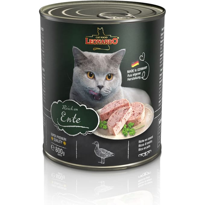 24x800g Rijk aan Eend All Meat Leonardo Kattenvoer