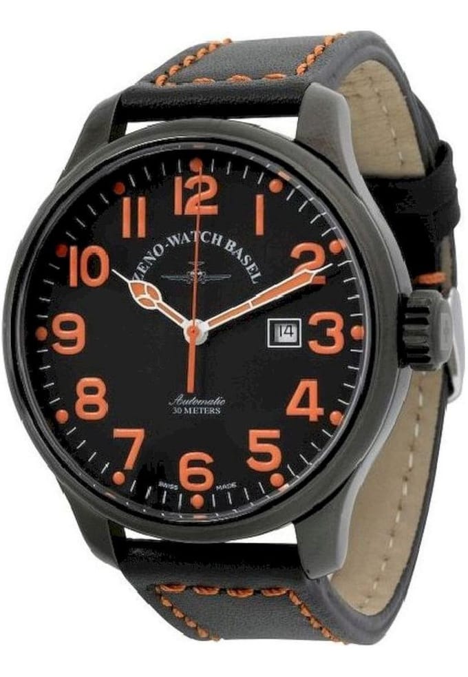 Zeno-horloge - Polshorloge - Heren - OS Pilot - 8554-bk-a15