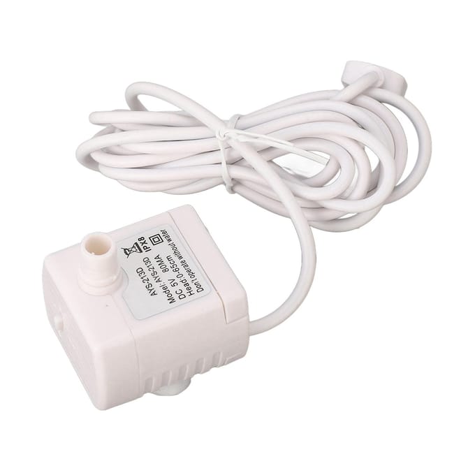 Dierenfontein Pomp Stil Voorkom Drooglopen USB-voeding DC Borstelloze Motor Mini Kattenwater white