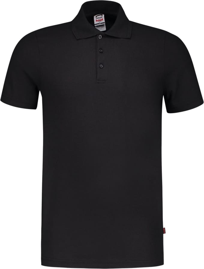 Tricorp 201020 Poloshirt Fitted 60°C Wasbaar - Zwart - XL