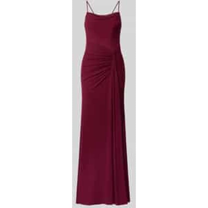 slim fit avondjurk met plooien