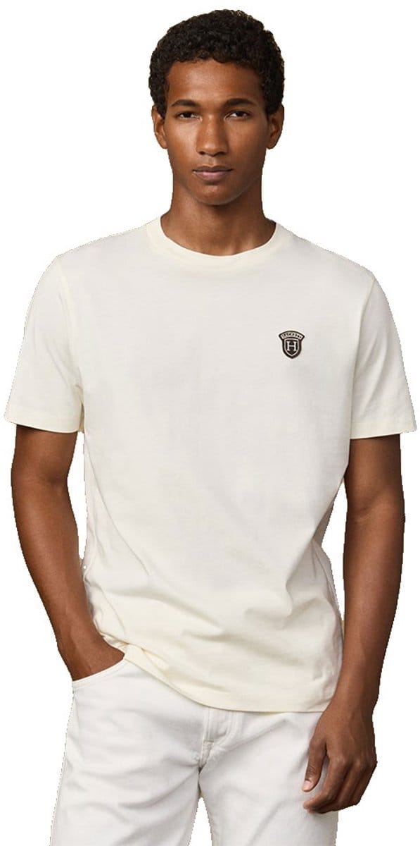 Hackett Heritage Badge T-shirt Met Korte Mouwen Wit M Man