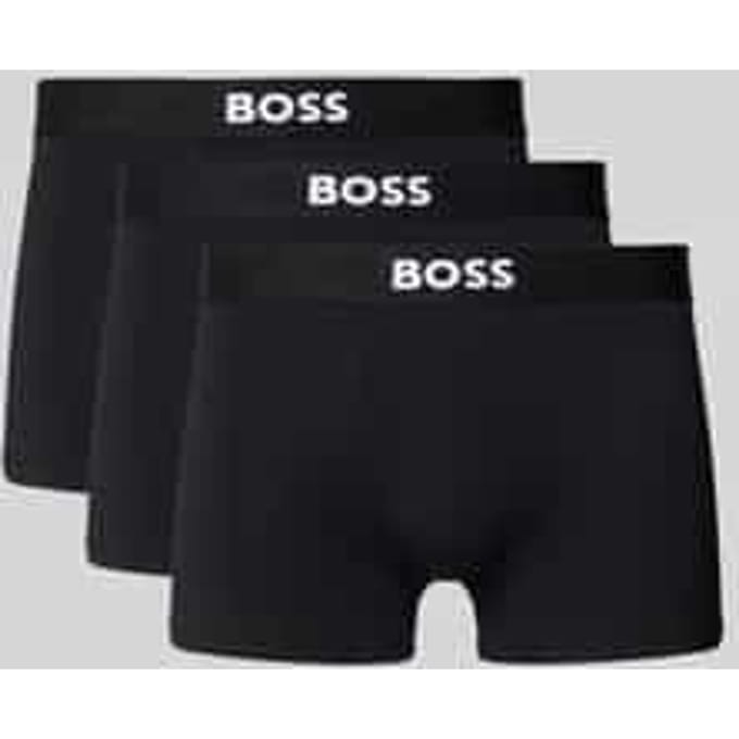 Boxershort met elastische band met logo in een set van 3 stuks, model 'ONE'
