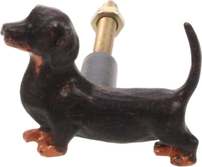 Deurknop Teckel 4,5x6x3,8cm