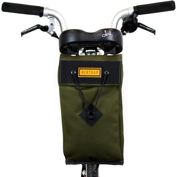 ZADELTAS VOUWFIETS 2L OLIJFGROEN