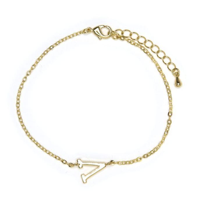 Luxenter Armband met 18-karaats geelgouden afwerking - Alphabet
