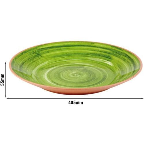 GGM Gastro (6 Stück) Tablett - LA VIDA - Melamin - Ø 405mm - Höhe: 55mm