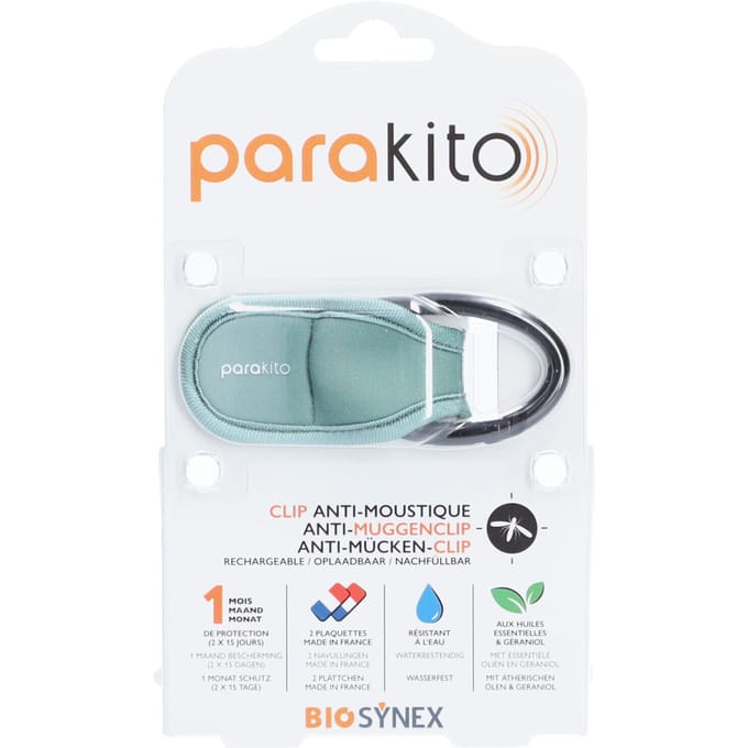Parakito Anti-Muggenclip Kaki 1 Overige