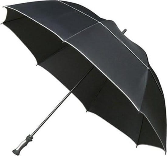 Falcone - XXL Storm Paraplu - Ø 150 cm - Groot - Windproof - Zwart