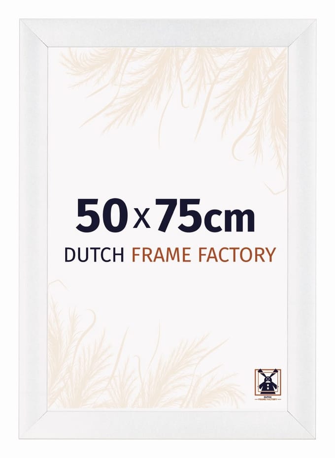 Fotolijst 50x75 cm - MDF - Wit Hoogglans - Praag