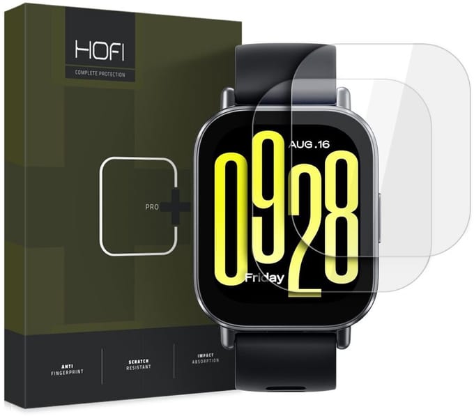 Hofi Gehard Glas Voor Xiaomi Redmi Watch 5 Actieve 2-Pack Bescherming