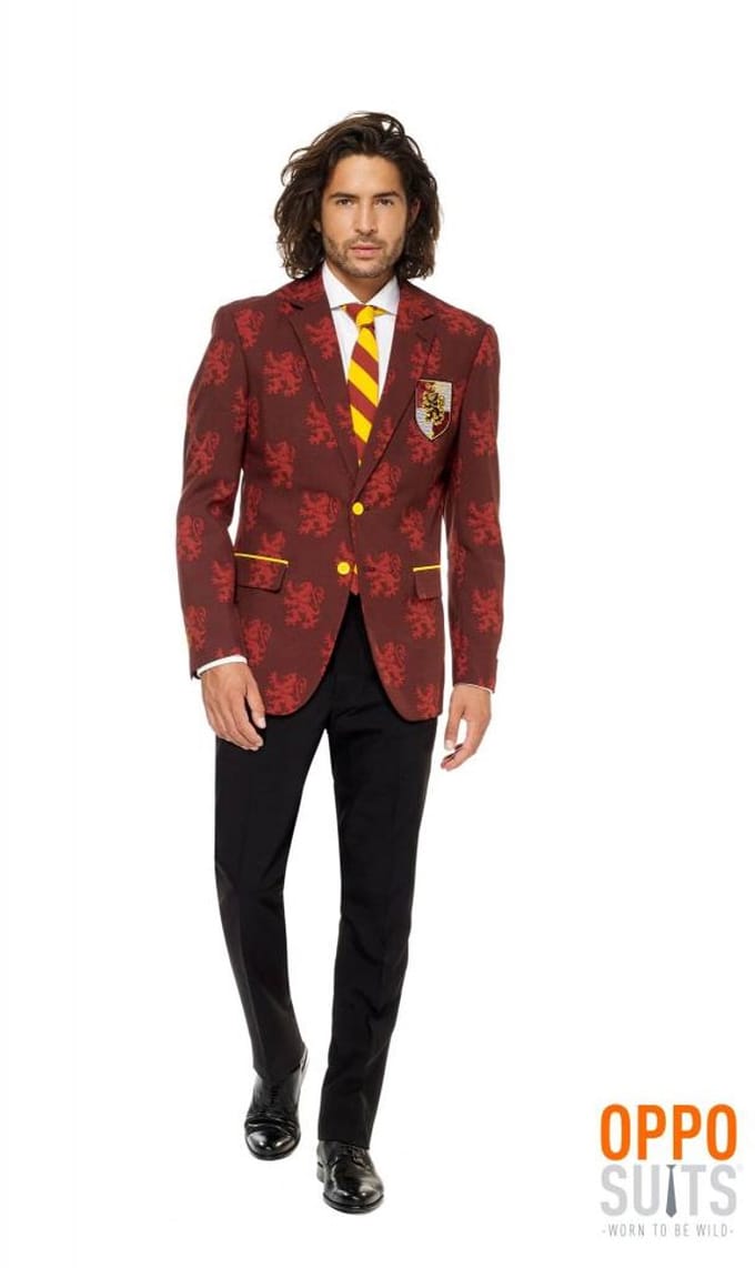 OppoSuits Harry Potter™ - Heren Pak - Halloween Kostuum - Zweinstein uniform - Gekleurd - Maat 58