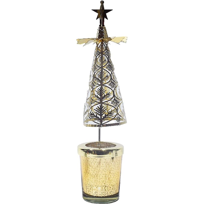 Kerst Aromatherapie Kaars Hete Boom Draaiende Kaarsenhouder Looplicht