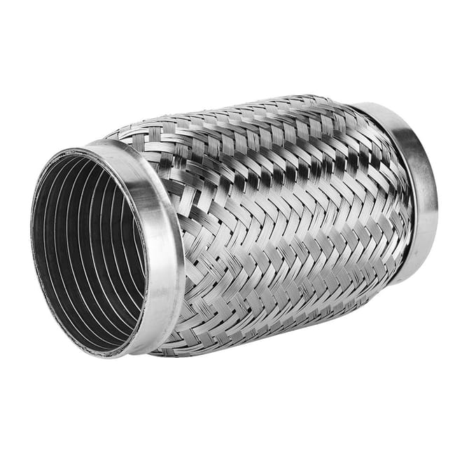 3 x 6 pouces Tuyau Flexible Inoxydable Manchon d'Échappement Flexible avec Tube Ondulé Interne