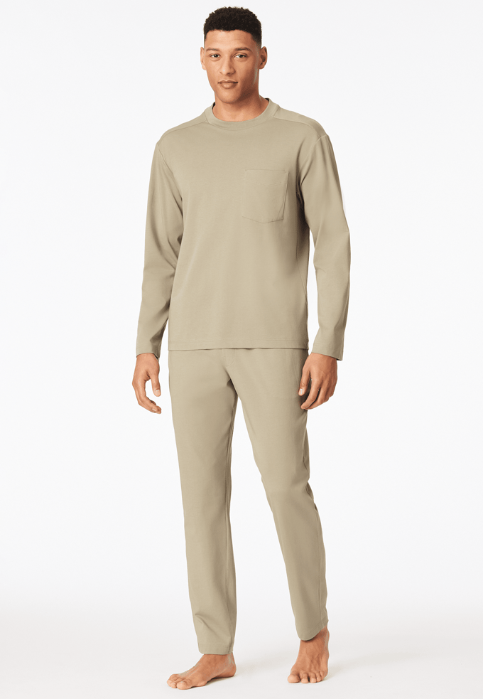 Lange oversized pyjama in de kleur jade - Modern Nightwear 48