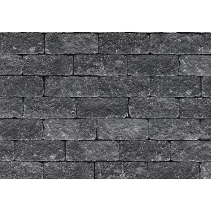 Muurblok Tumbled | 30x12x12 cm | Antraciet