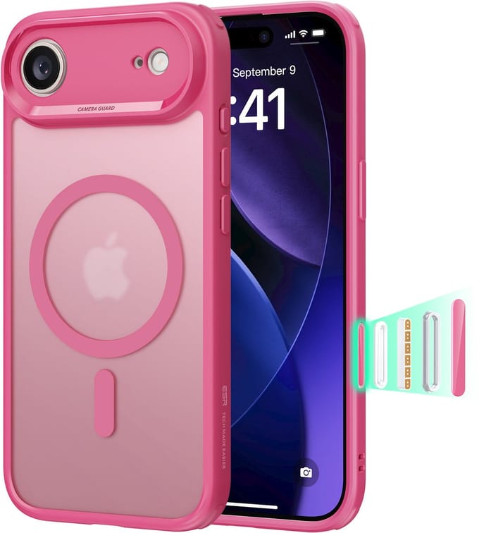 ESR Classic Hybrid Case iPhone 17 Pro Max, frosted