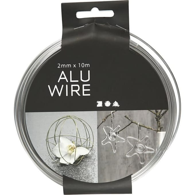 Creativ Company Alu Draad 2 mm Zilver 10 m