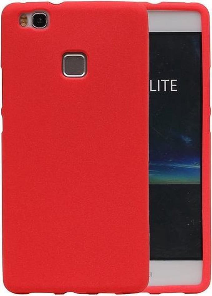 Rood Zand TPU back case cover hoesje voor Huawei P9 Lite