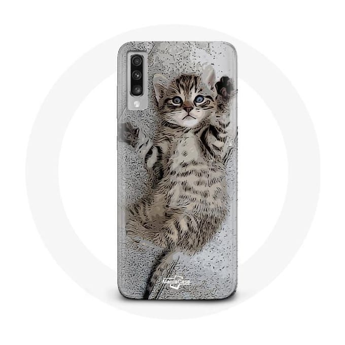 Case voor Samsung Galaxy A50 Bengaalse kitten slapend
