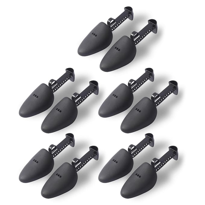 10 Pièces Tendeur de Chaussures Ajustement Léger Petit Pratique Forme à Chaussures pour Chaussures de 23 à 31cm gray