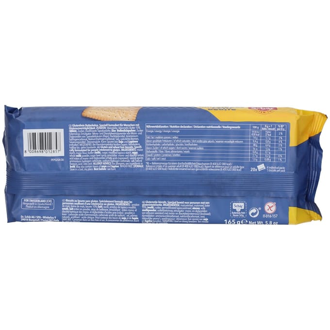 Schär Petit Beurre Glutenvrije Koekjes 165