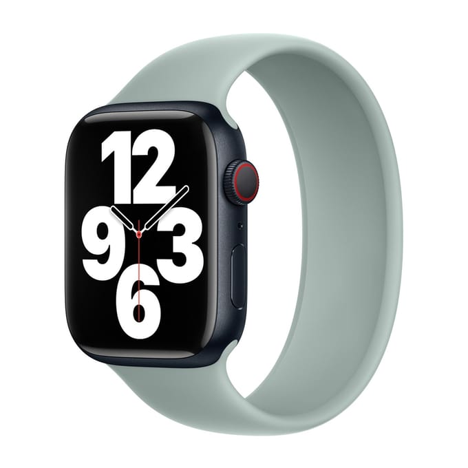 Apple Siliconen solobandje voor de Apple Watch | 38/40/41/42 mm - Maat 7 - Succulent