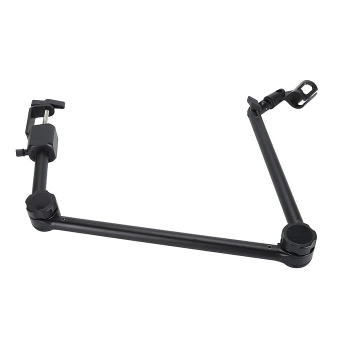 Support de bras de microphone réglable à 180 degrés, stable et durable, en acier au carbone, pour bureau