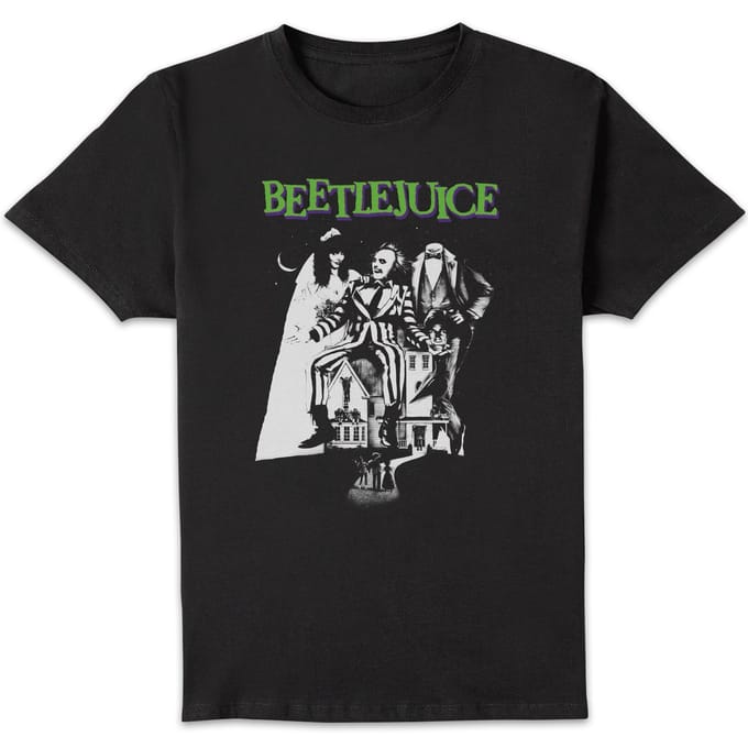 Beetlejuice Mono Poster T-Shirt - Black - M