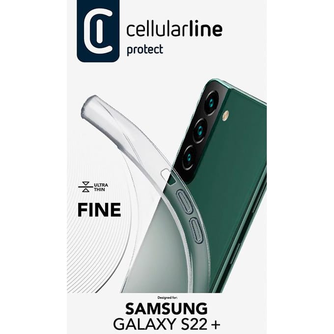 Cellularline Fine - Hoesje Samsung Galaxy S22+ (Przezroczysty)