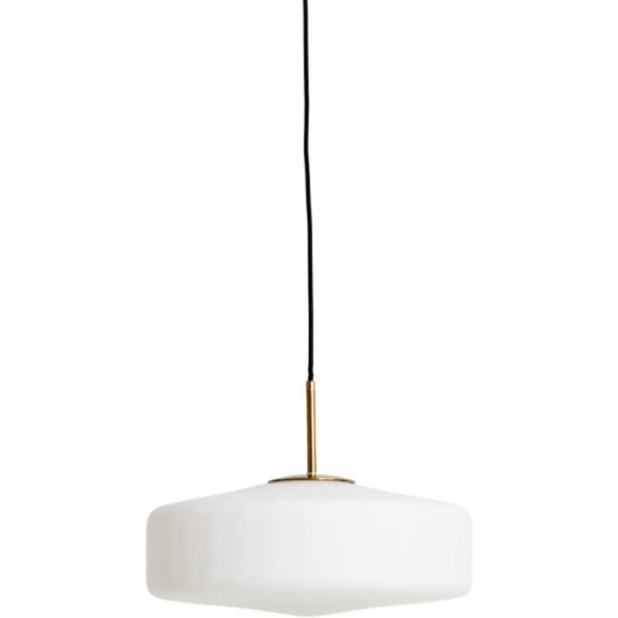 Light & Living Hanglamp Pleat – Ø30x17 cm – Mat Wit/Goud
