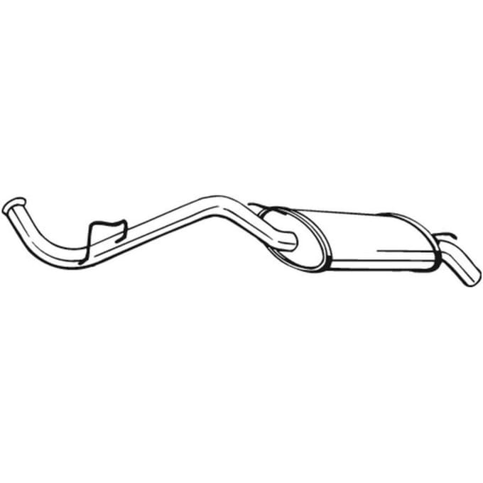 Geluiddemper achter BOSAL 278-429