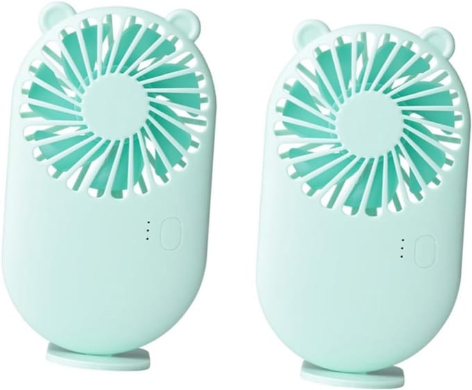 VHV - Bureauventilator - usb bureauventilator - USB oplaadbaar, stil - voor kantoor, slaapkamer, thuiswerken