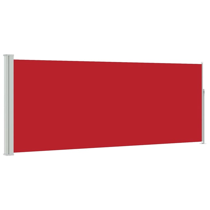 vidaXL - Windscherm - uittrekbaar - 117x314 - cm - rood