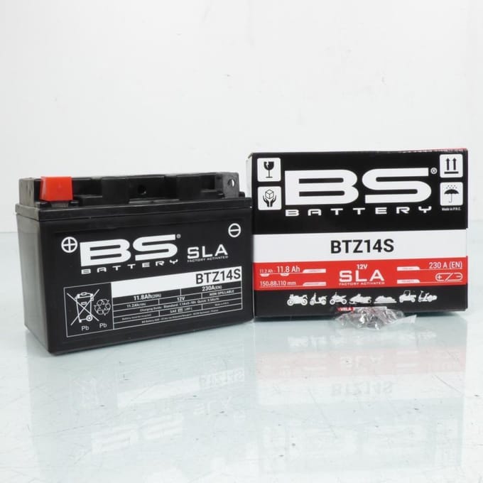 Batterie SLA BS Battery pour Moto Benelli 600 BN i 2014 à 2017 Neuf