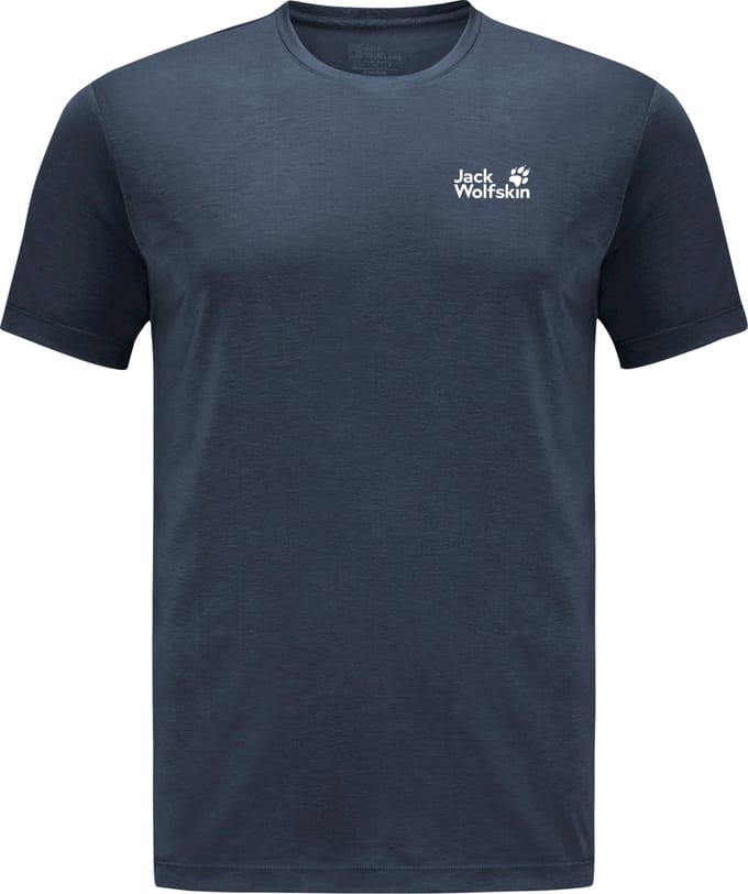 Jack Wolfskin VONNAN S/S T M Heren Outdoorshirt-midnight sky