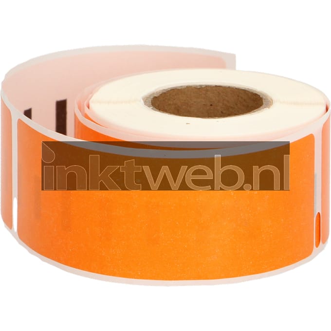 FLWR - Labels / Dymo 99010 / oranje / Geschikt voor Dymo
